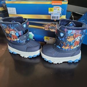 Paw patrol kids snow winter boots